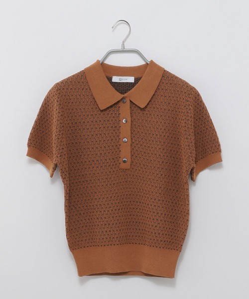 SECOND LAYER ニットポロ　ポロシャツ　セーター SECOND/LAYER（セカンドレイヤー）の「＜SECOND LAYER＞ P/SWETAER