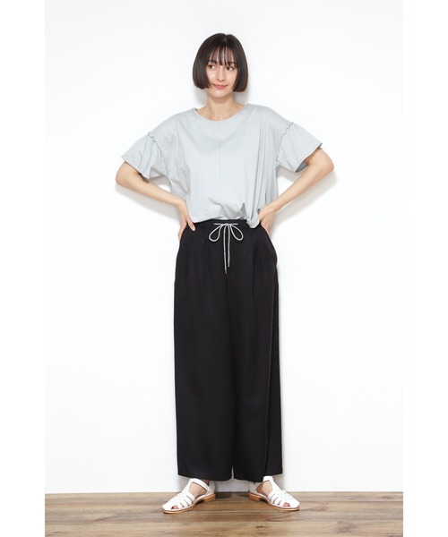 human woman(ヒューマンウーマン)の「◆≪arrive 5e≫ドロストリファロスパンツ(その他パンツ・レディース・ブラック/カーキ・MEDIUM)」の3枚目の写真