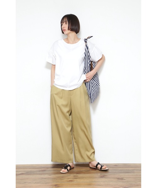 human woman(ヒューマンウーマン)の「◆≪arrive 5e≫ドロストリファロスパンツ(その他パンツ・レディース・ブラック/カーキ・MEDIUM)」の9枚目の写真