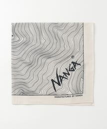 NANGA（ナンガ）の「NANGA PARBAT CONTOUR MAP BANDANNA/ナンガ パルバット コントアーマップ バンダナ（バンダナ/スカーフ）」
