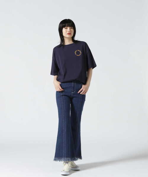 AVIREX(アヴィレックス)の「【WEB&DEPOT限定】PENNANT PRINT TUNIC ONEPIECE/ ペナントプリントチュニックワンピース(ワンピース・レディース・グリーン/アイボリー/ネイビー・FREE)」の6枚目の写真