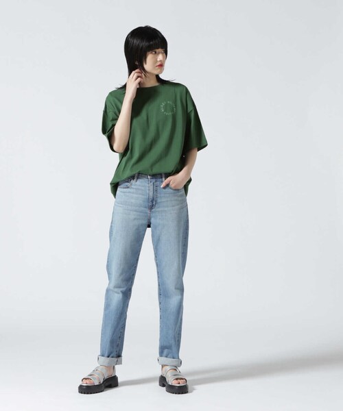 AVIREX(アヴィレックス)の「【WEB&DEPOT限定】PENNANT PRINT TUNIC ONEPIECE/ ペナントプリントチュニックワンピース(ワンピース・レディース・グリーン/アイボリー/ネイビー・FREE)」の19枚目の写真