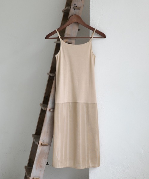 bijorie(ビジュリィ)の「【bijorie】オーガニックコットンフライス/ロングスリップ 22SS(その他アンダーウェア/インナー・レディース・ライトブラウン/チャコール・LARGE/MEDIUM)」の1枚目の写真