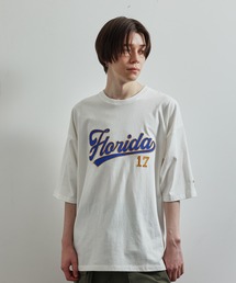 ワッペンカレッジ刺繍ルーズTシャツ