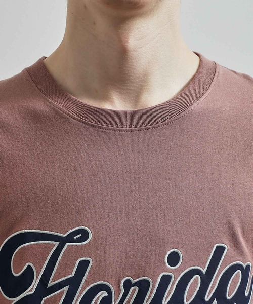 JUNRED(ジュンレッド)の「ワッペンカレッジ刺繍ルーズTシャツ(Tシャツ/カットソー・メンズ・ピンク/グリーン/ホワイト・M/L)」の18枚目の写真