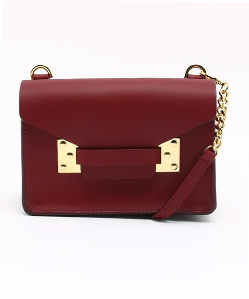 Sophie Hulme(ソフィーヒュルム)の「SOPHIE HULME ナノエンベロープショルダーバック(ショルダーバッグ・レディース・ブラック/ライトピンク/エンジ・FREE)」の1枚目の写真