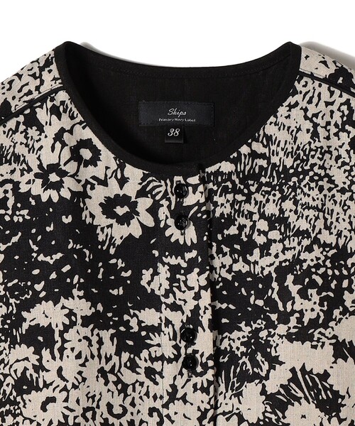 SHIPS（シップス）の「Primary NavyLabel:〈手洗い可能〉リネン 