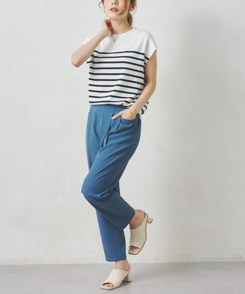 Chez toi(シェトワ)の「カシュクールテーパードパンツ(その他パンツ・レディース・ブラック/ピンク/ブルー/グリーン・FREE)」の15枚目の写真