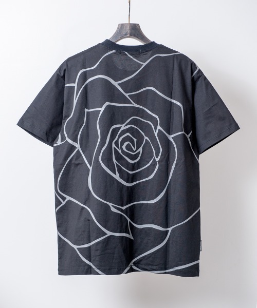 Buffalo Bobs(バッファローボブズ)の「RUFFLED ROSE(ラッフルド ローズ)クルーネック ロゴ Tシャツ(Tシャツ/カットソー・メンズ・ホワイト/ブラック/ブルー系その他・1-2/2-3/3-4)」の10枚目の写真