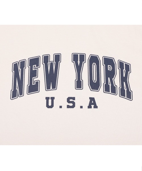 reca（レカ）の「カレッジロゴオーバーサイズTシャツ（Tシャツ/カットソー・レディース・ベージュ/ネイビー/グレー・FREE）」の18枚目の写真