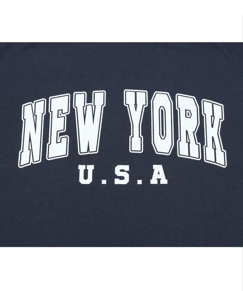 reca（レカ）の「カレッジロゴオーバーサイズTシャツ（Tシャツ/カットソー・レディース・ベージュ/ネイビー/グレー・FREE）」の19枚目の写真