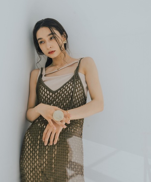 saharaメッシュキャミソールワンピース/Beehive Mesh Dress