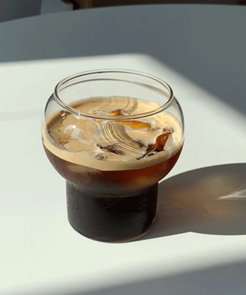 Made in I(メイドインアイ)の「カフェ風フロートグラス(グラス/マグカップ/タンブラー・レディース・クリア・FREE)」の5枚目の写真