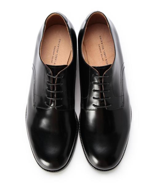 green label relaxing（グリーンレーベルリラクシング）の「LEATHER 5EYE P-TOE シューズ（その他シューズ・メンズ・ブラック/ダークブラウン・8.5/9/8/7.5）」の3枚目の写真
