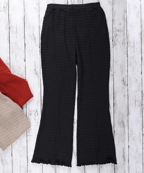 HONEYSUCKLE ROSE(ハニーサックルローズ)の「【HONEYSUCKLE ROSE】セミフレアイージーパンツ(その他パンツ・レディース・ダークグレー/レンガ/ベージュ・L/M)」の6枚目の写真