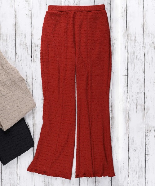 HONEYSUCKLE ROSE(ハニーサックルローズ)の「【HONEYSUCKLE ROSE】セミフレアイージーパンツ(その他パンツ・レディース・ダークグレー/レンガ/ベージュ・L/M)」の10枚目の写真