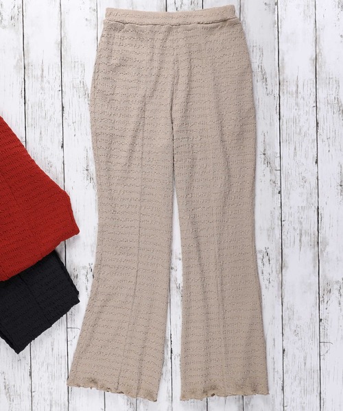 HONEYSUCKLE ROSE(ハニーサックルローズ)の「【HONEYSUCKLE ROSE】セミフレアイージーパンツ(その他パンツ・レディース・ダークグレー/レンガ/ベージュ・L/M)」の16枚目の写真