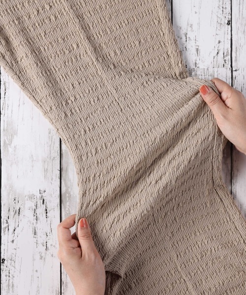 HONEYSUCKLE ROSE(ハニーサックルローズ)の「【HONEYSUCKLE ROSE】セミフレアイージーパンツ(その他パンツ・レディース・ダークグレー/レンガ/ベージュ・L/M)」の21枚目の写真