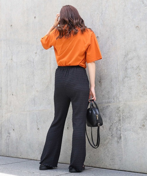 HONEYSUCKLE ROSE(ハニーサックルローズ)の「【HONEYSUCKLE ROSE】セミフレアイージーパンツ(その他パンツ・レディース・ダークグレー/レンガ/ベージュ・L/M)」の22枚目の写真