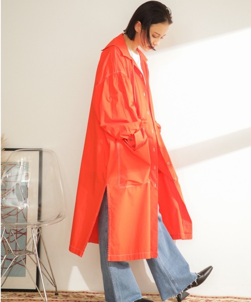 CREOLME（クレオルム）の「(CREOLME)タイプライターシャツワンピース（ワンピース・レディース・レッド/イエロー・ONE SIZE）」の6枚目の写真