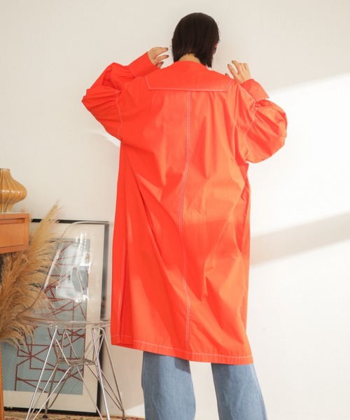 CREOLME（クレオルム）の「(CREOLME)タイプライターシャツワンピース（ワンピース・レディース・レッド/イエロー・ONE SIZE）」の7枚目の写真