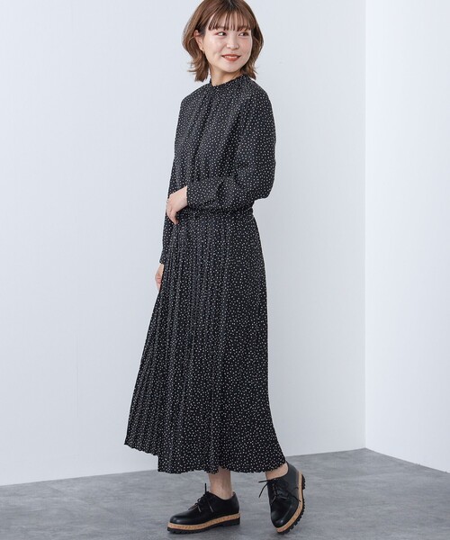 BEAMS HEART(ビームスハート)の「BEAMS HEART / ハイネック プリーツ 切替ワンピース(ワンピース・レディース・その他/グリーン系その他/オレンジ系その他/ワイン・FREE)」の21枚目の写真
