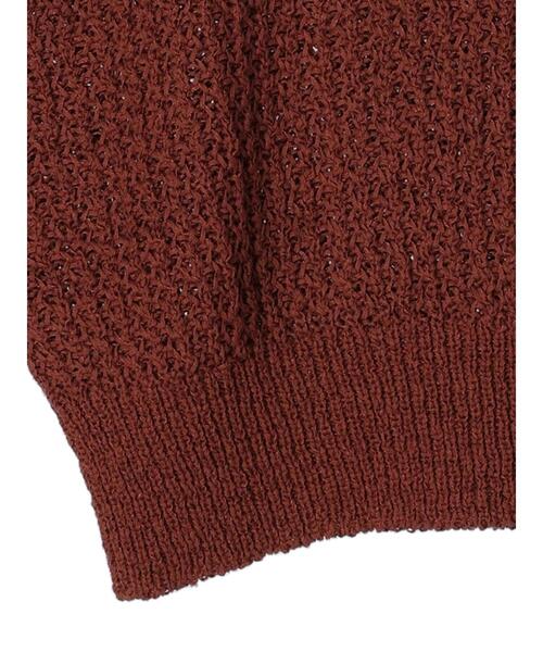 Green Parks(グリーンパークス)の「テープヤーンショートニットベスト(ベスト・レディース・ブラック/ブラウン/オレンジ・FREE)」の21枚目の写真