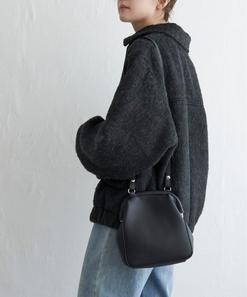 notch.（ノッチ）の「ガマ口ショルダーバッグ（ショルダーバッグ・レディース・ブラウン/ブラック・ONESIZE）」の2枚目の写真