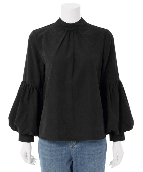 fifth(フィフス)の「スエードライクボリュームスリーブブラウス(シャツ/ブラウス・レディース・ブラック/ベージュ/ブルー・M)」の15枚目の写真