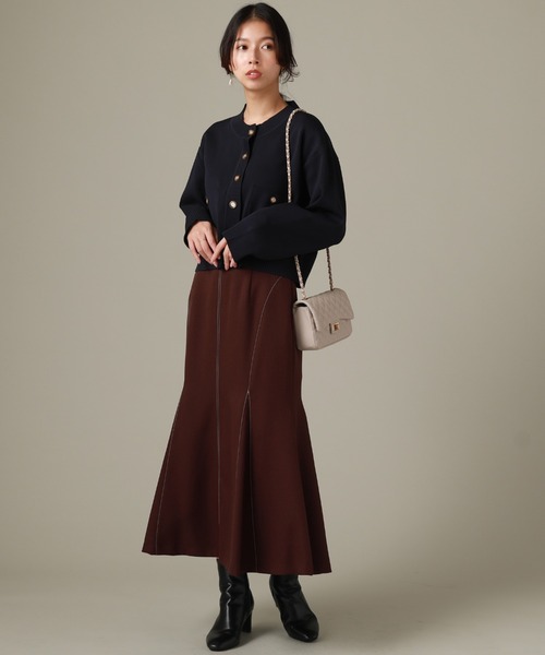 Cheek(チーク)の「ダンボールニットカーディガン(カーディガン/ボレロ・レディース・ブルー/オレンジ/ネイビー・MEDIUM)」の10枚目の写真