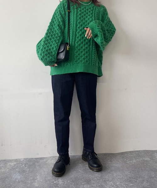 179/WG（イチナナキュウダブルジー）の「テーパードデニムパンツ（デニムパンツ・レディース・インディゴブルー/ブルー/ブラック・MEDIUM）」の22枚目の写真