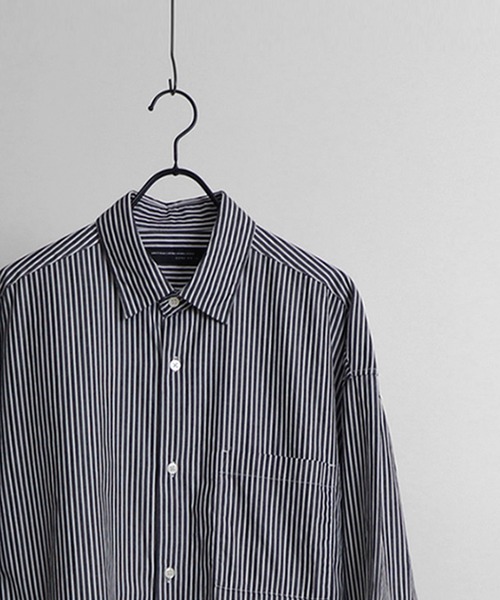 Confirm（コンファーム）の「ルーズシルエット ブロードストライプシャツ【Confirm】（シャツ/ブラウス・メンズ・ブラック/グレー/ブルー・M/L）」の2枚目の写真