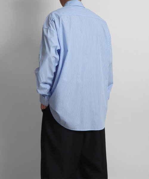 Confirm（コンファーム）の「ルーズシルエット ブロードストライプシャツ【Confirm】（シャツ/ブラウス・メンズ・ブラック/グレー/ブルー・M/L）」の17枚目の写真