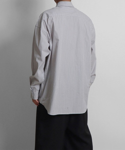 Confirm（コンファーム）の「ルーズシルエット ブロードストライプシャツ【Confirm】（シャツ/ブラウス・メンズ・ブラック/グレー/ブルー・M/L）」の13枚目の写真