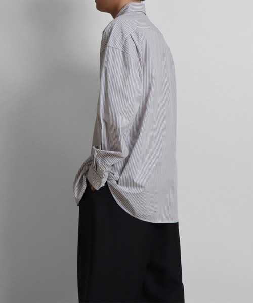 Confirm（コンファーム）の「ルーズシルエット ブロードストライプシャツ【Confirm】（シャツ/ブラウス・メンズ・ブラック/グレー/ブルー・M/L）」の11枚目の写真