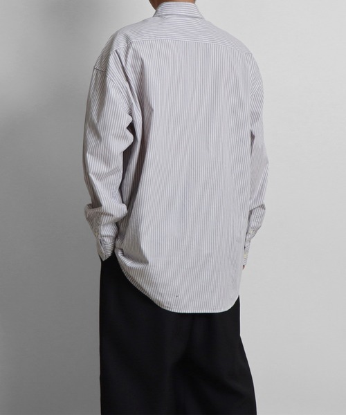 Confirm（コンファーム）の「ルーズシルエット ブロードストライプシャツ【Confirm】（シャツ/ブラウス・メンズ・ブラック/グレー/ブルー・M/L）」の12枚目の写真