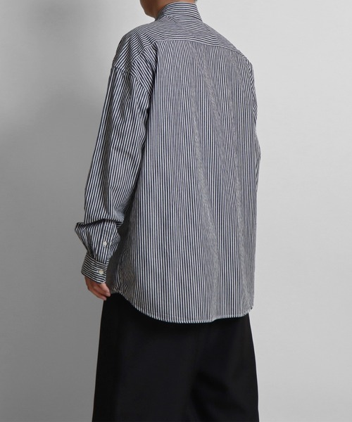 Confirm（コンファーム）の「ルーズシルエット ブロードストライプシャツ【Confirm】（シャツ/ブラウス・メンズ・ブラック/グレー/ブルー・M/L）」の8枚目の写真