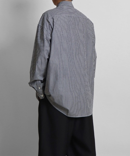Confirm（コンファーム）の「ルーズシルエット ブロードストライプシャツ【Confirm】（シャツ/ブラウス・メンズ・ブラック/グレー/ブルー・M/L）」の7枚目の写真