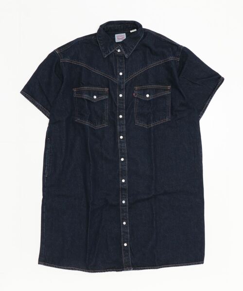 Levi's(リーバイス)の「Levi's/リーバイス ウエスタンシャツワンピース INDIGO RINSE(ワンピース・レディース・インディゴブルー・S/M/XS)」の8枚目の写真