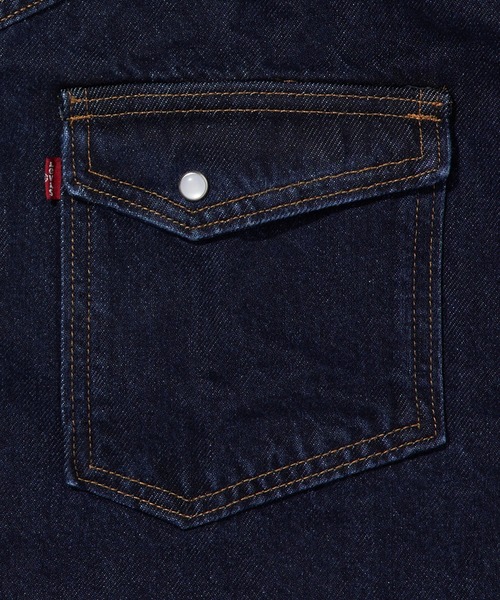 Levi's(リーバイス)の「Levi's/リーバイス ウエスタンシャツワンピース INDIGO RINSE(ワンピース・レディース・インディゴブルー・S/M/XS)」の14枚目の写真