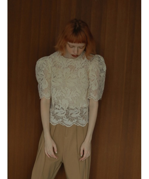 AMAIL（アマイル）の「Mature bon lace cloth（シャツ/ブラウス・レディース・アイボリー・FREE）」の3枚目の写真