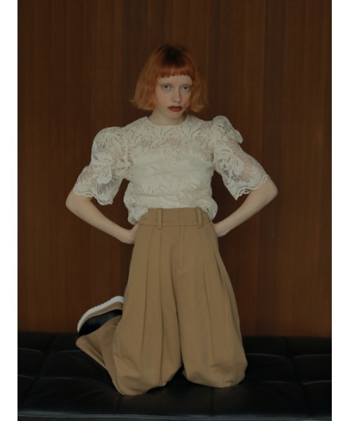 AMAIL（アマイル）の「Mature bon lace cloth（シャツ/ブラウス・レディース・アイボリー・FREE）」の4枚目の写真