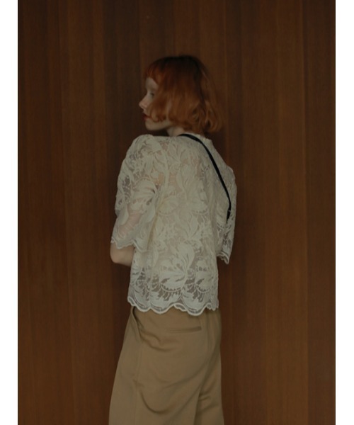 AMAIL（アマイル）の「Mature bon lace cloth（シャツ/ブラウス・レディース・アイボリー・FREE）」の5枚目の写真