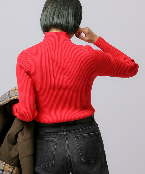 JOINT WORKS(ジョイントワークス)の「リブインナータートルプルオーバーニット(ニット/セーター・レディース・ブルー系その他/レッド/ホワイト/ブラック・FREE)」の13枚目の写真