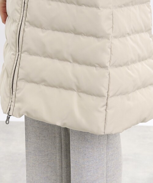 【定番人気！細見え】フーデッドロングダウンコート