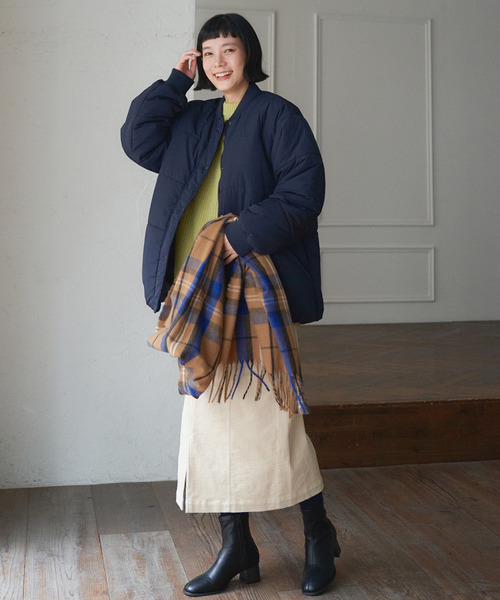 LBC(エルビーシー)の「チェックストール(ストール/ショール・レディース・スカイブルー/ベージュ/ライトカーキ/Red・FREE)」の11枚目の写真