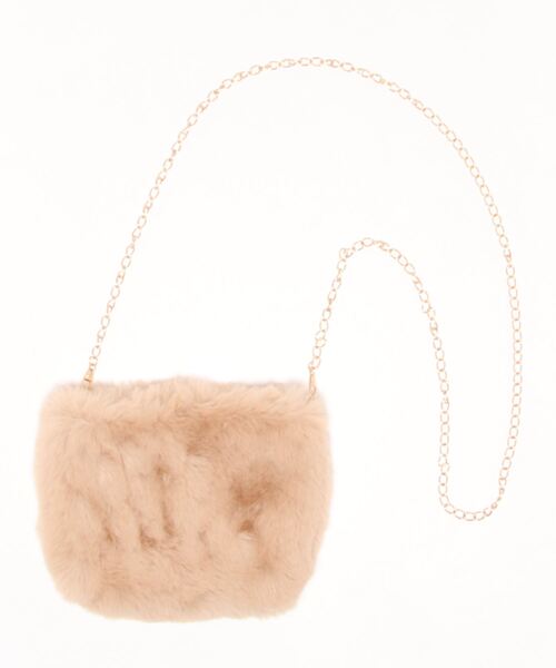 clear（クリア）の「ファーミニショルダーバッグ（ショルダーバッグ・レディース・グレー/アイボリー/キャメル・F）」の14枚目の写真