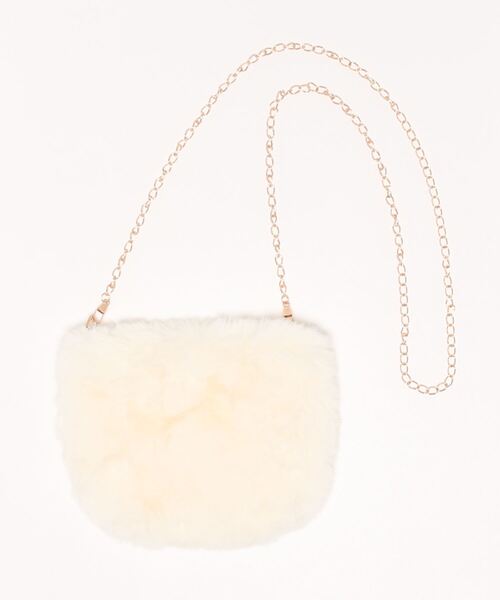 clear（クリア）の「ファーミニショルダーバッグ（ショルダーバッグ・レディース・グレー/アイボリー/キャメル・F）」の15枚目の写真