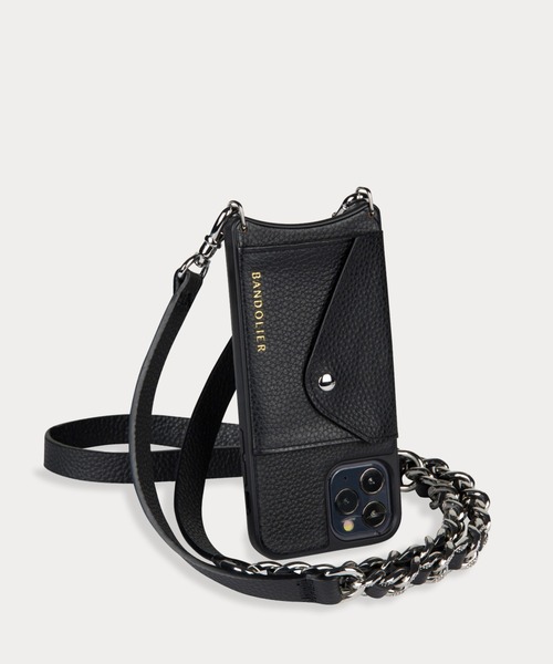 【BANDOLIER】ANNA SIDE SLOT BLACK SILVER
