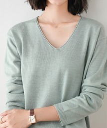 Coo+i（クーイ）の「Vネック長袖ニット（ニット/セーター）」